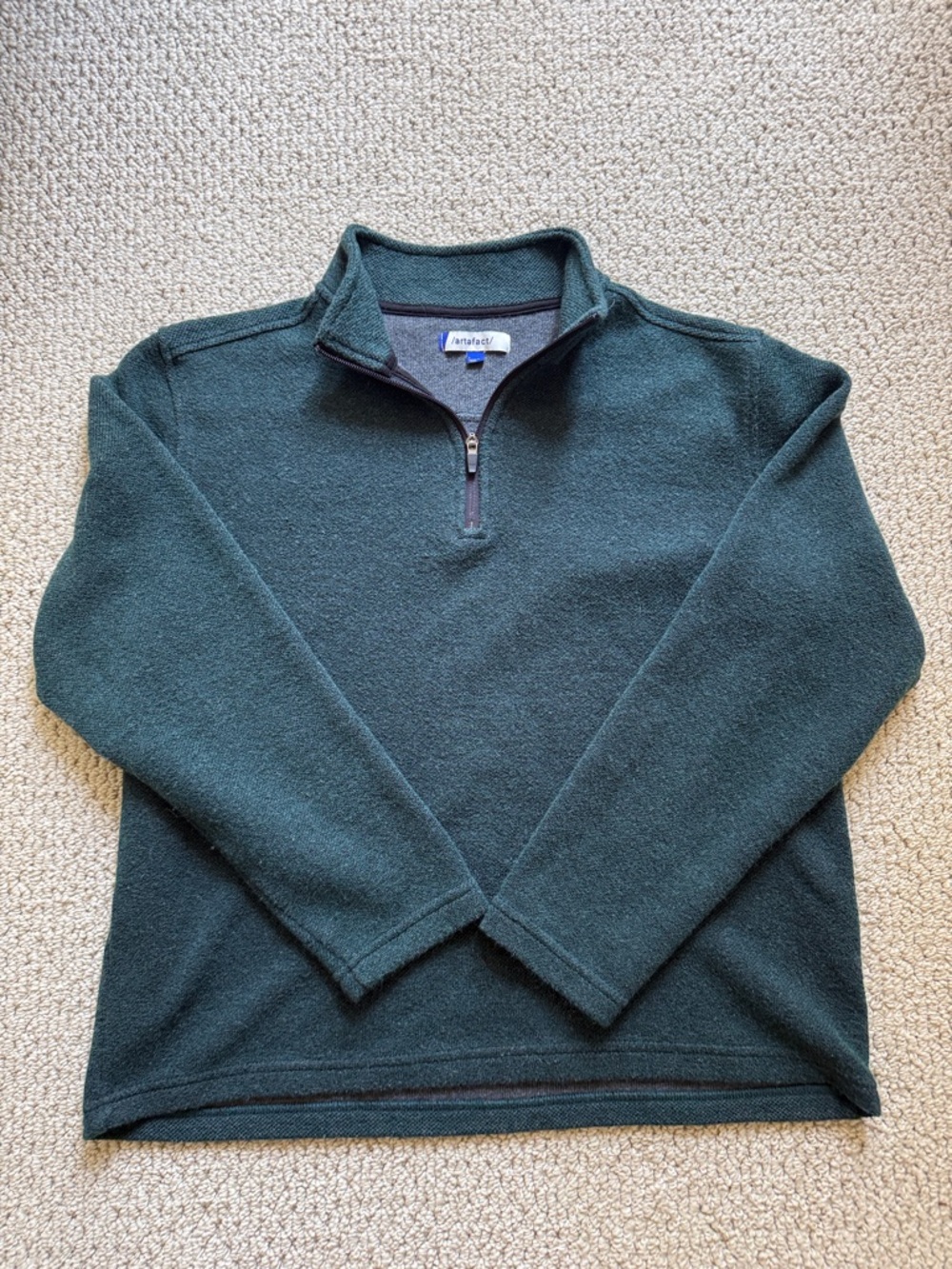 Artefact Men’s Dark Green Quarter-Zip Pullover